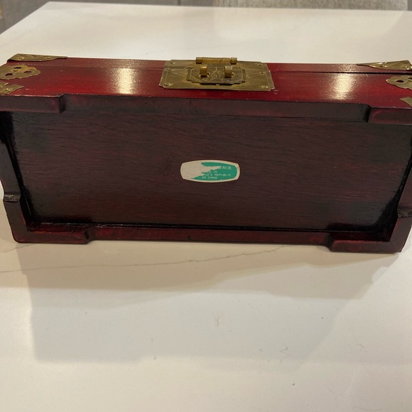 Red Decorative Box with Gold Accents - Picture 5 of 15